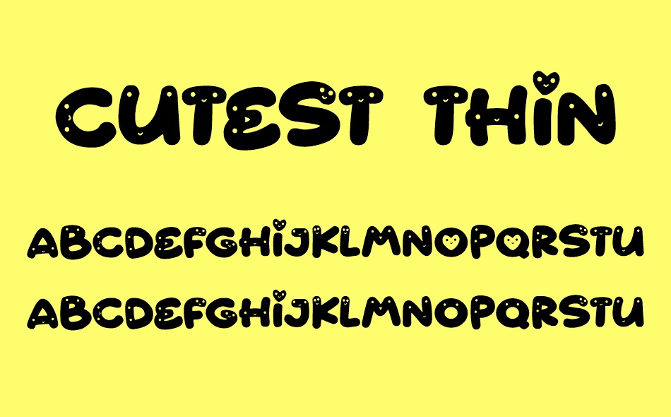 Cutest Things font