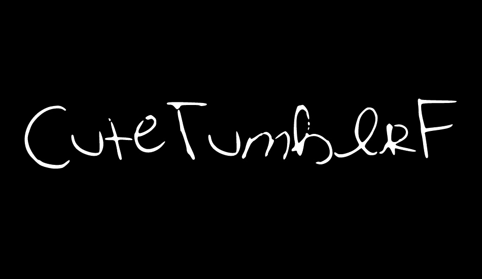 CuteTumblrFont font big