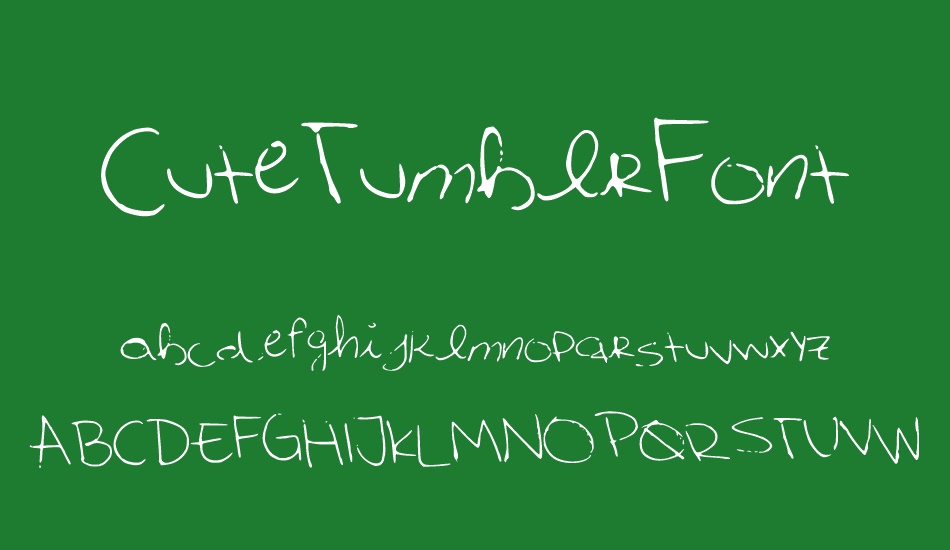 CuteTumblrFont font