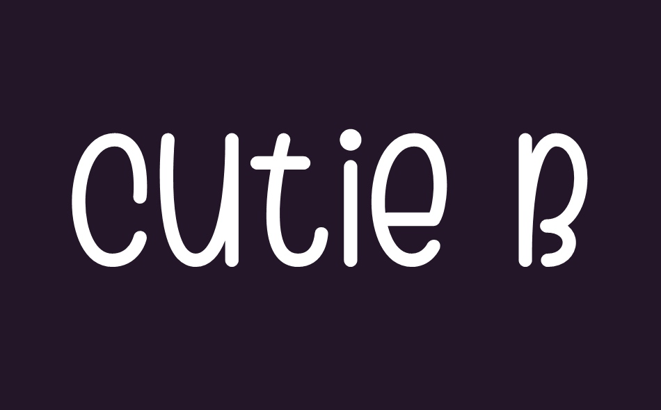 Cutie Baby font big