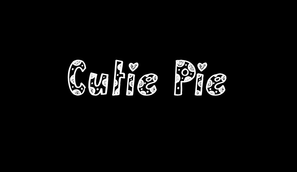 Cutie Pie font big