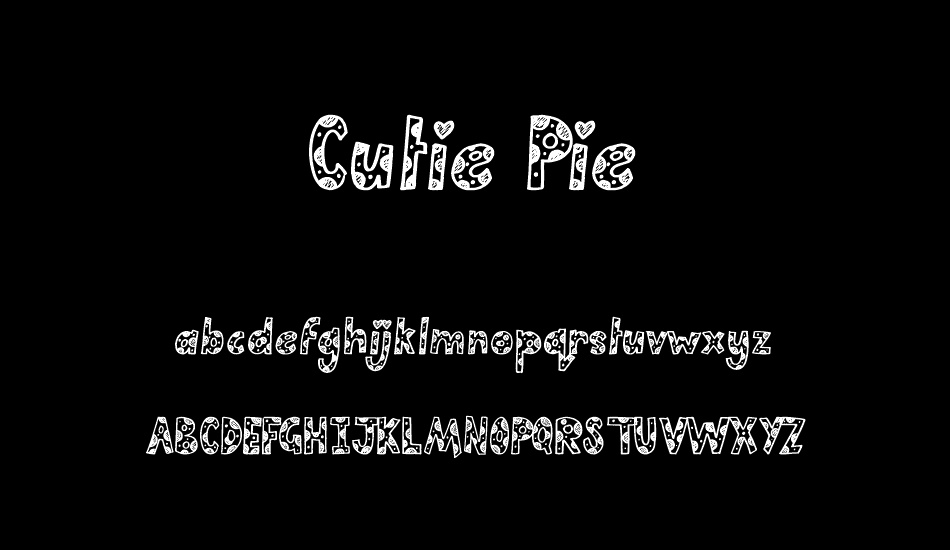 Cutie Pie font