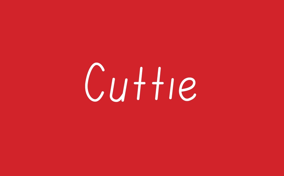 Cuttie font big
