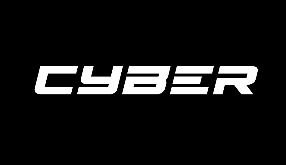 Cyberdyne Italic font big