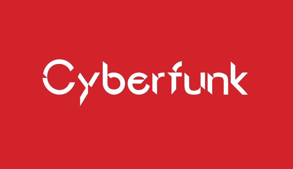 Cyberfunk font big
