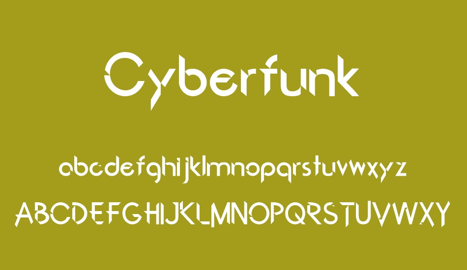 Cyberfunk font