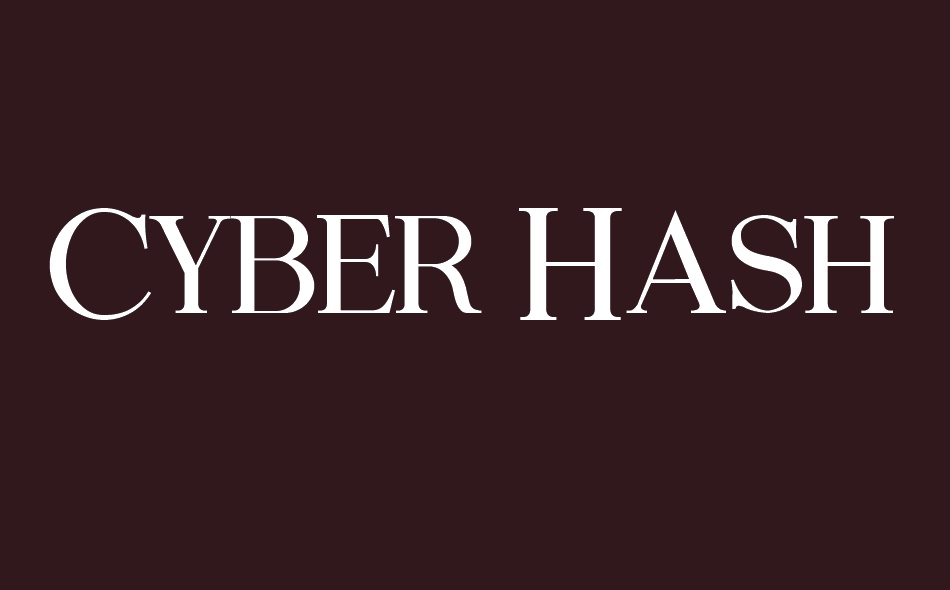 Cyber Hashtags font big