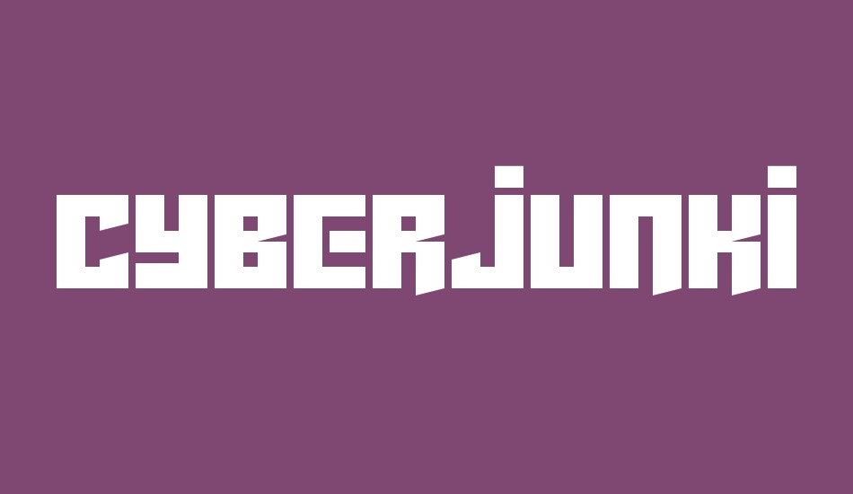 Cyberjunkies font big