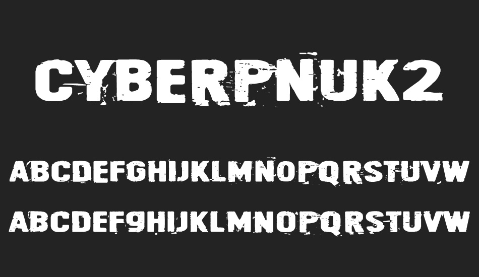 Cyberpnuk2 font