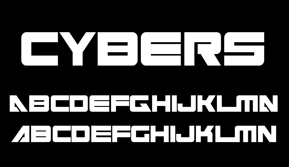 Cyberspace font