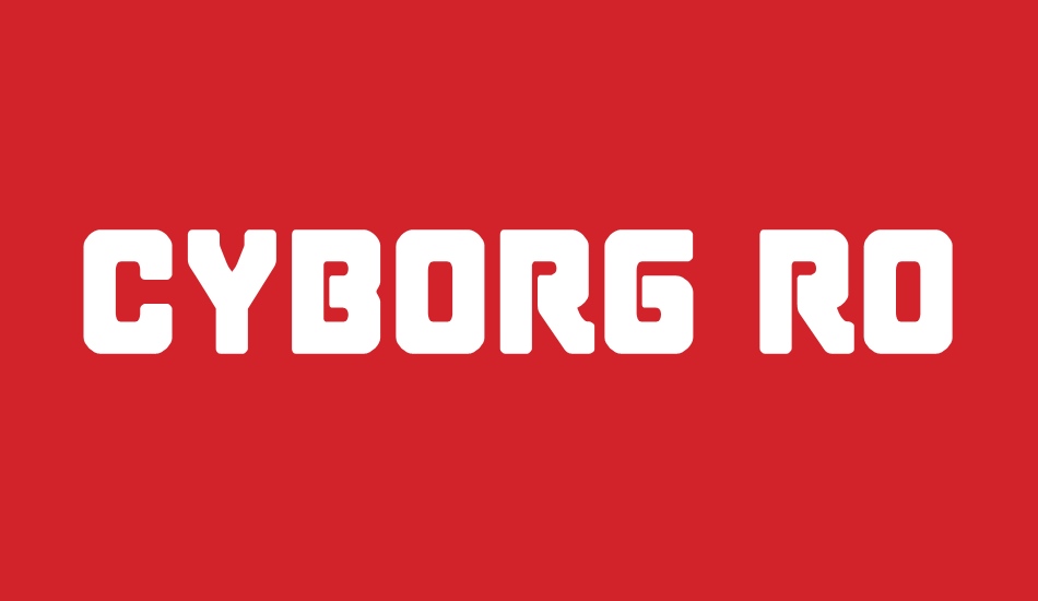 Cyborg Rooster font big