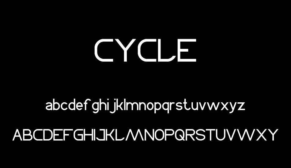 CYCLE font