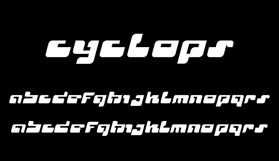 Cyclops font