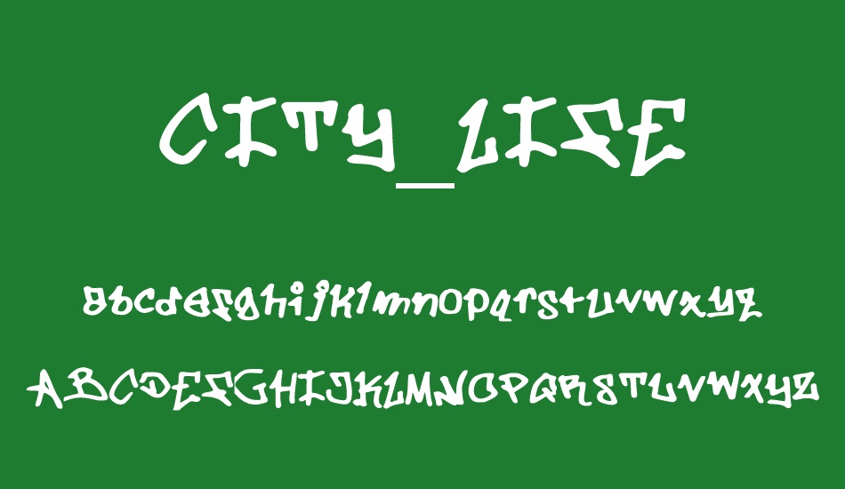 CITY_LIFE font
