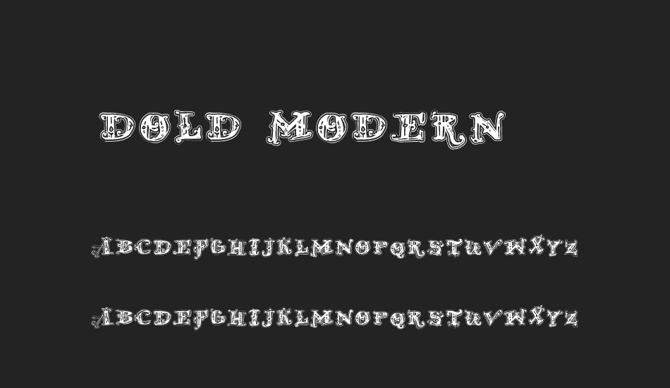 D_OLD MODERN 2 font