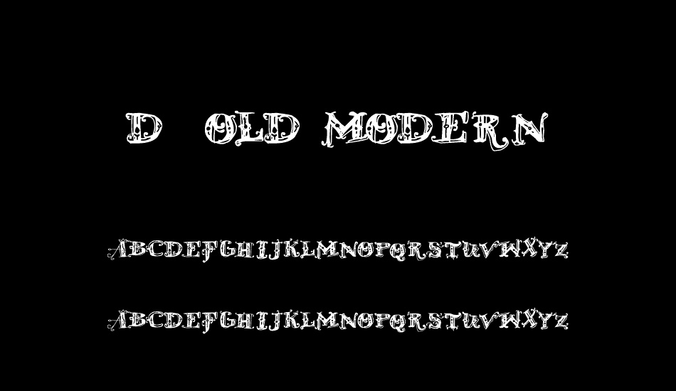 D_OLD MODERN font