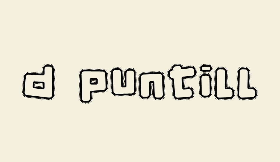 d-puntillas-a-lace font big