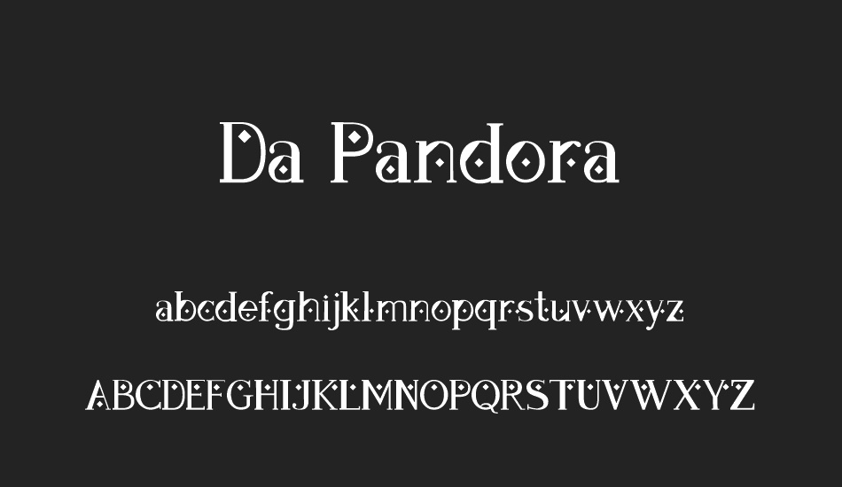 Da Pandora font
