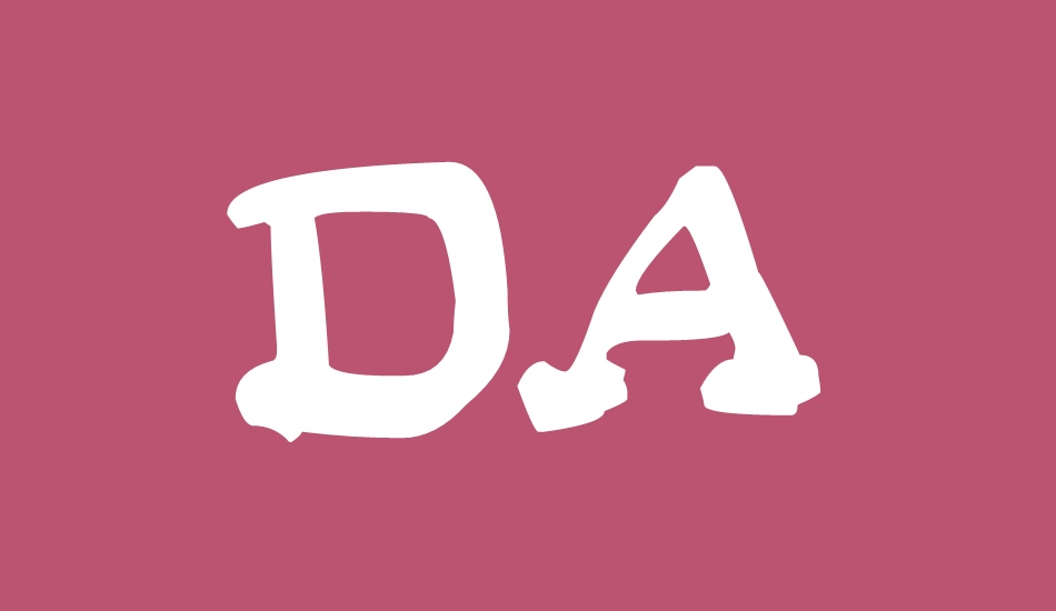 Da Serif Kid font big