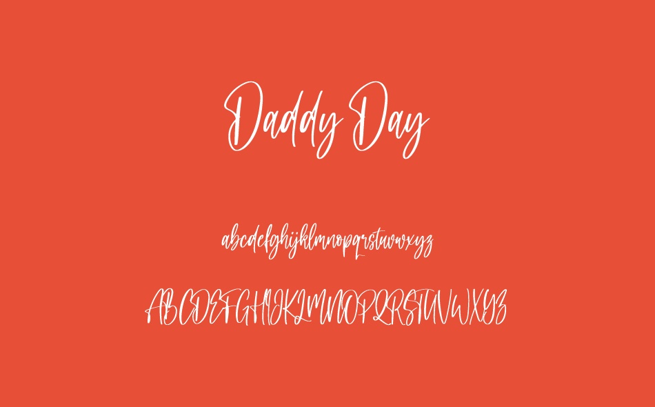 Daddy Day font