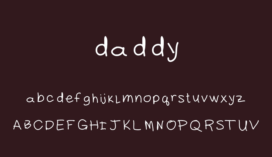 daddy font