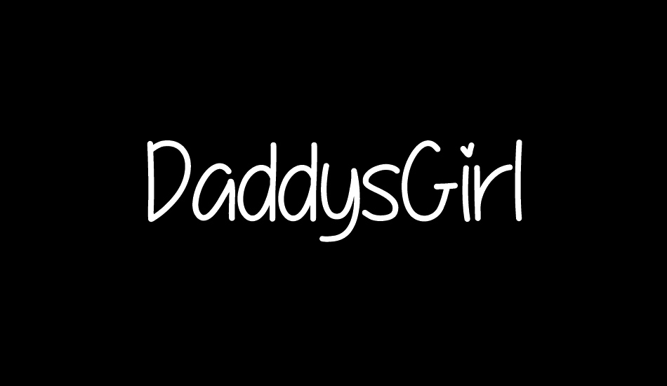 DaddysGirl font big