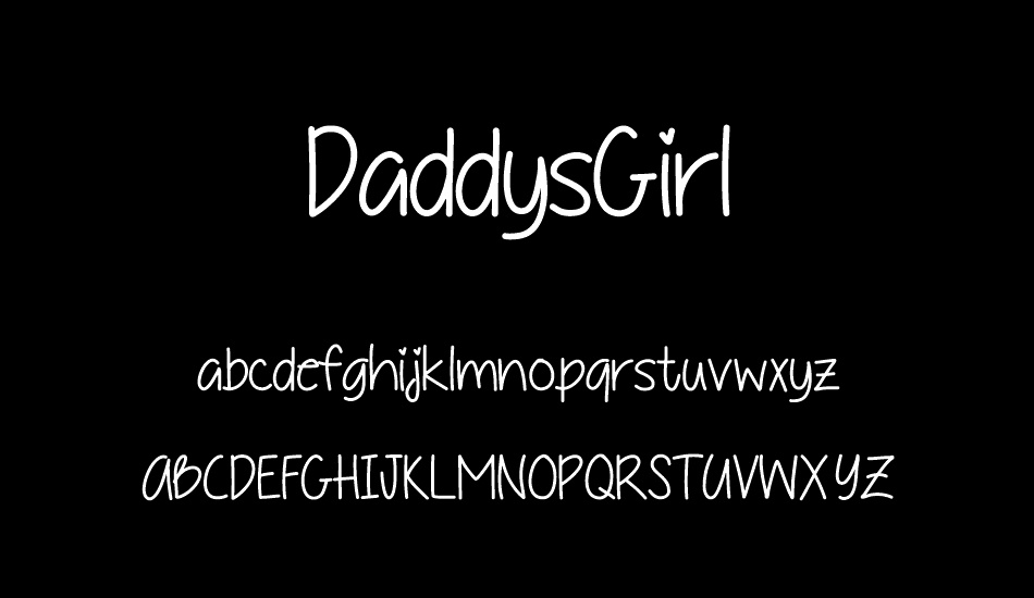 DaddysGirl font