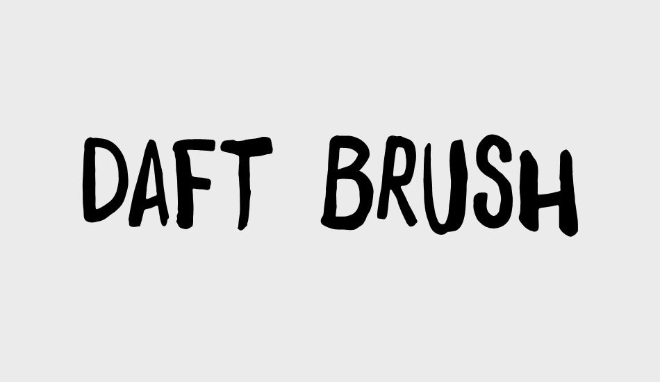 Daft Brush free font Daft Brush free font