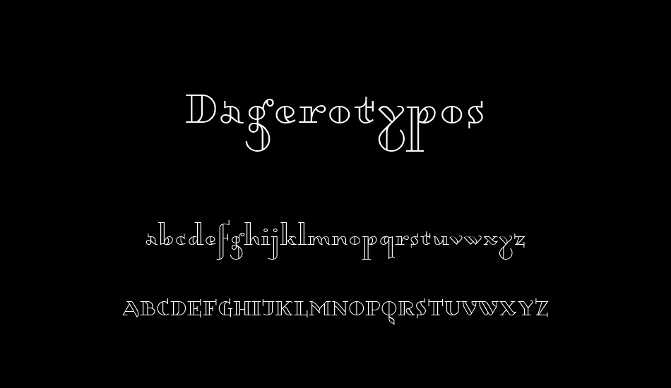 Dagerotypos font