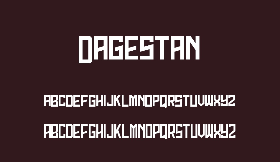 Dagestan font