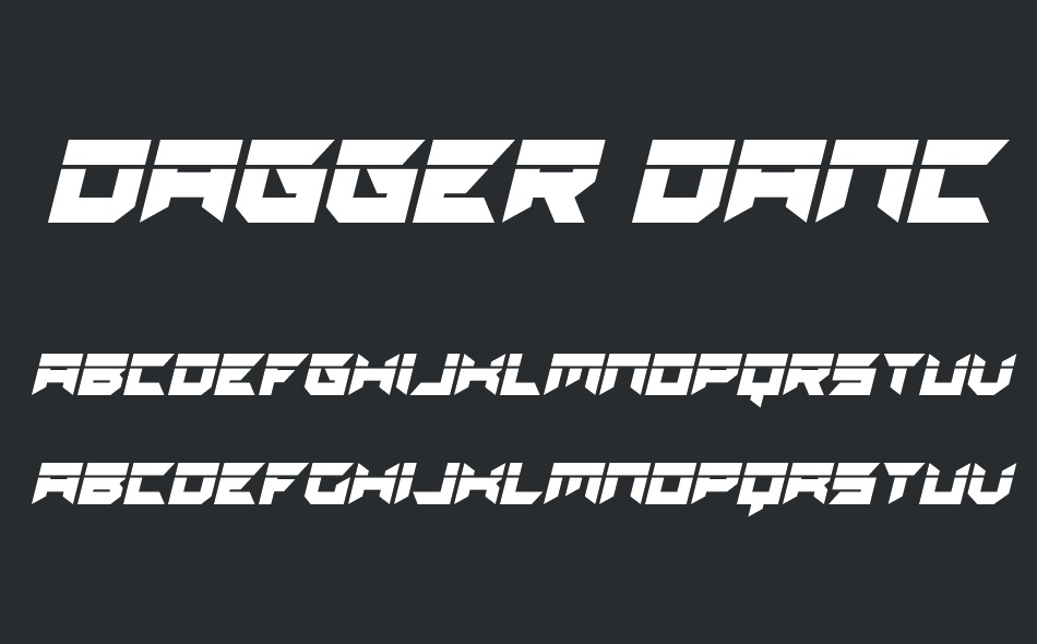 Dagger Dancer font