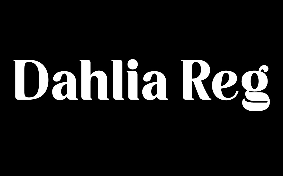 Dahlia Regictik font big