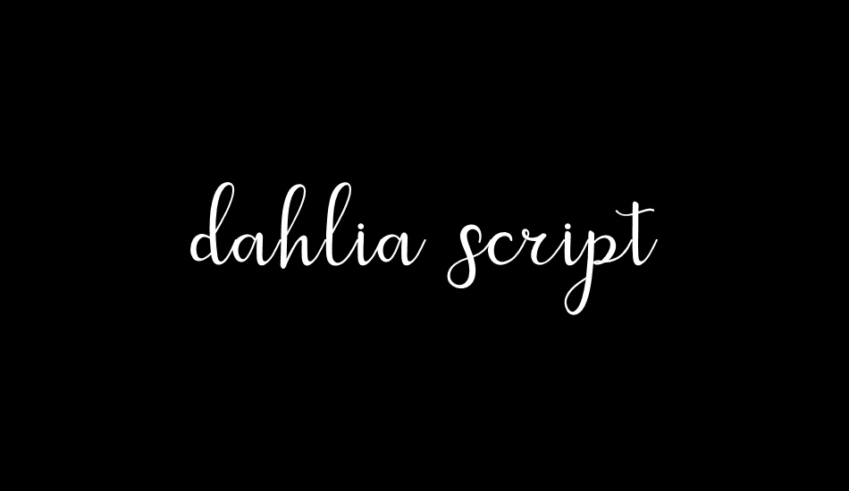 dahlia script font big