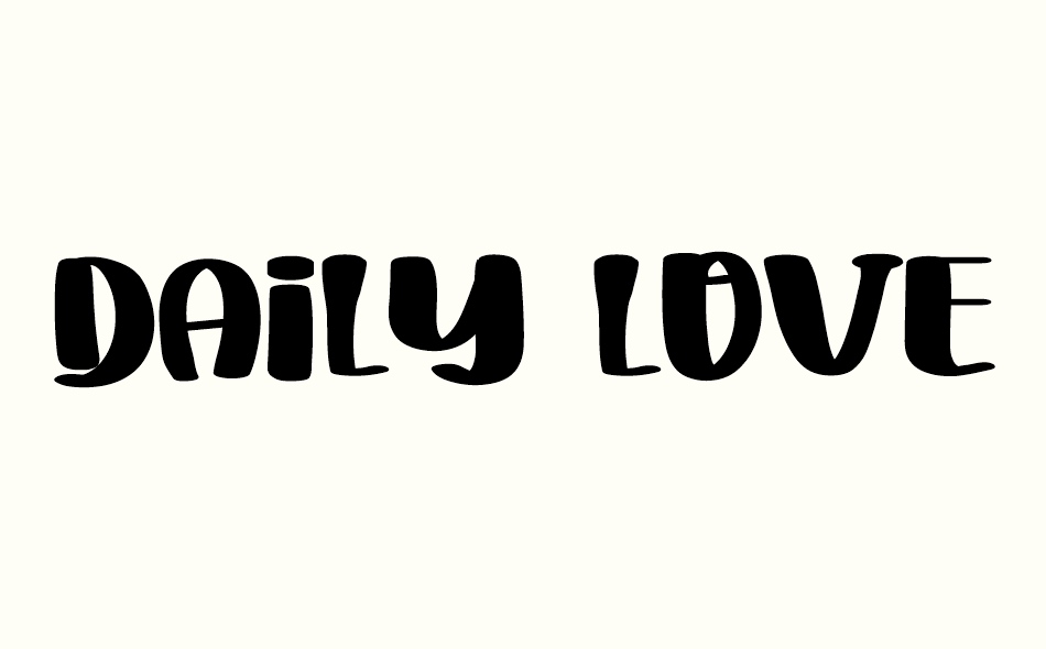 Daily Love font big