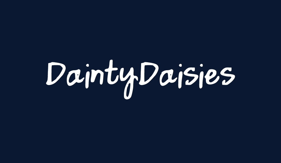 DaintyDaisies font big