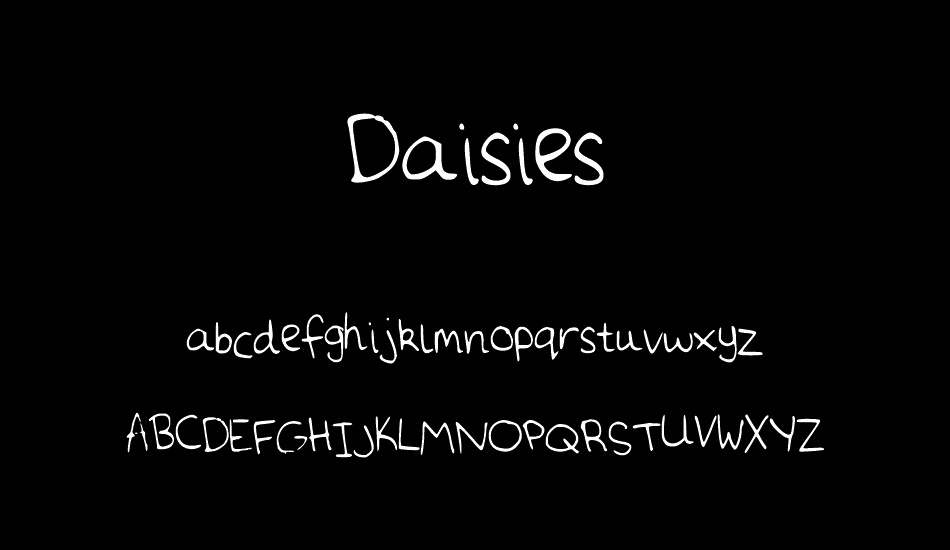 Daisies font
