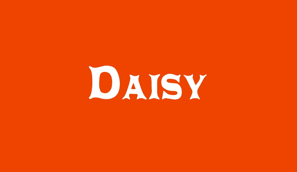 Daisy Regular font big