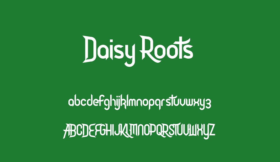 Daisy Roots font