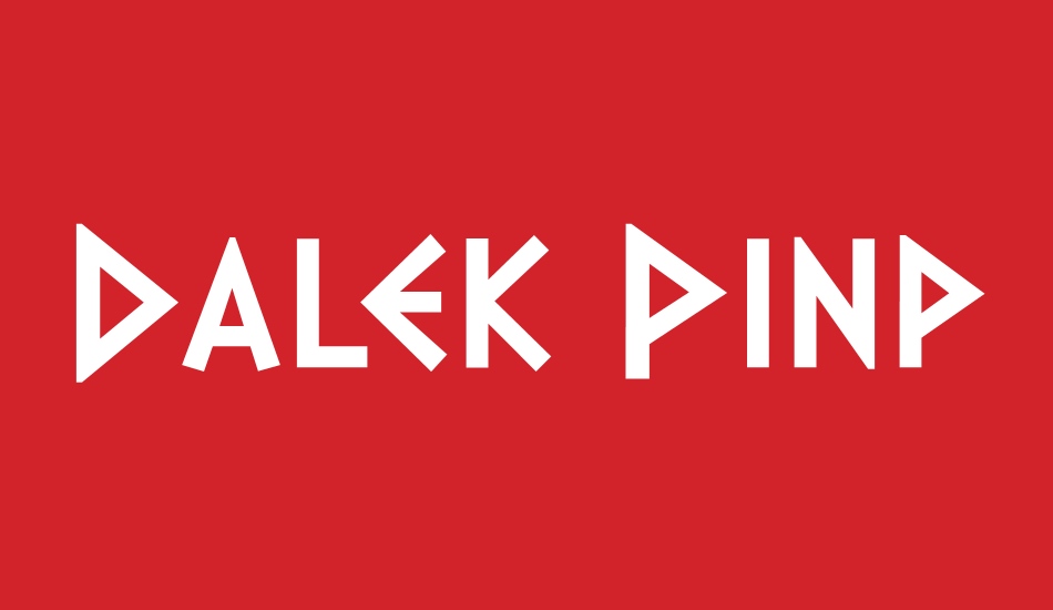 Dalek Pinpoint font big