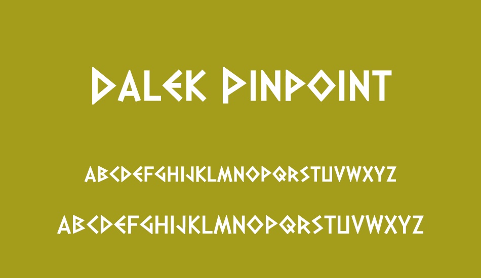 Dalek Pinpoint font