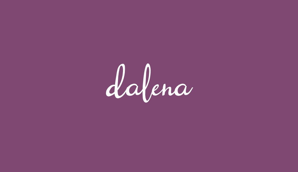 dalena font big