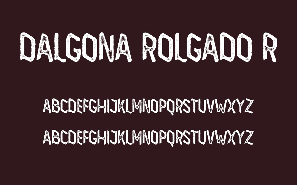Dalgona Rolgado font