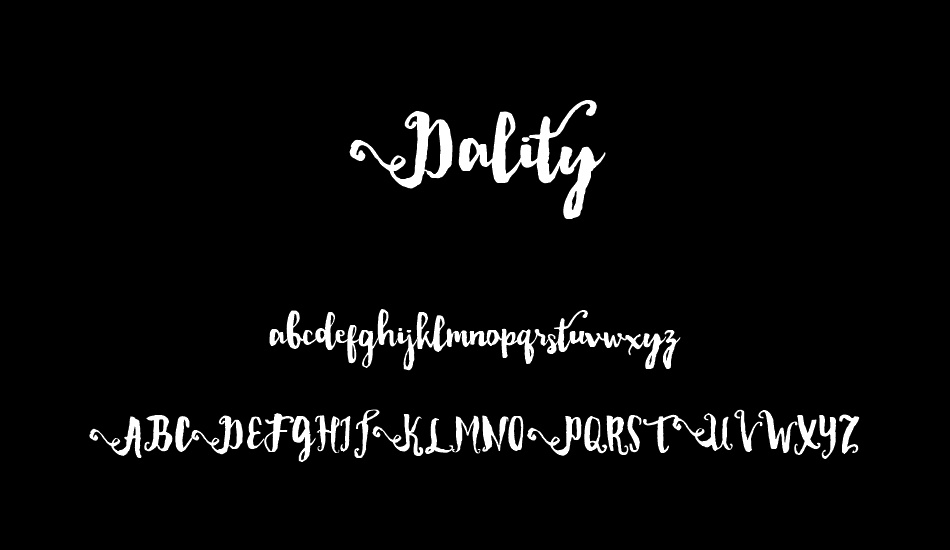 Dality font