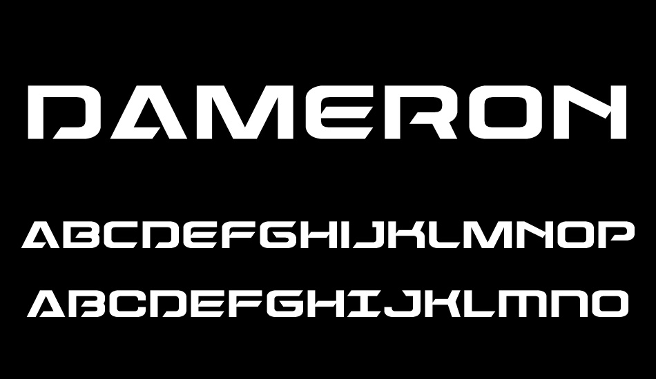 Dameron font