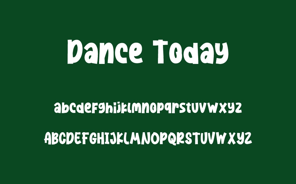 Dance Today font