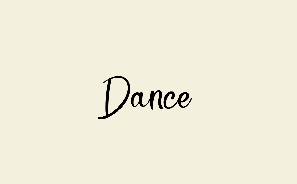 Dance font big