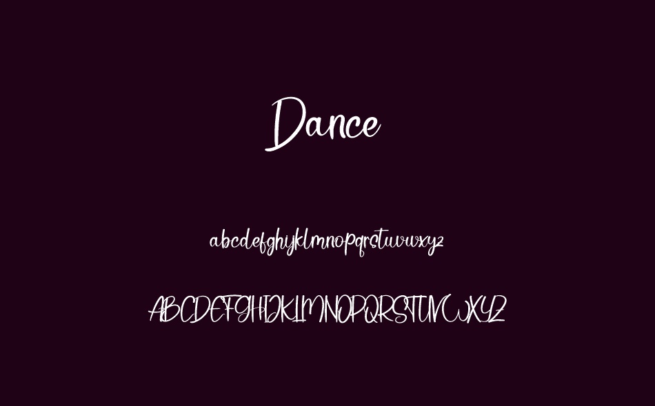 Dance font