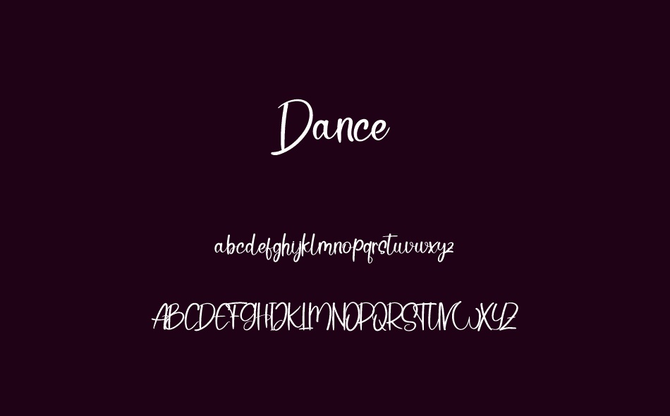 Dance font