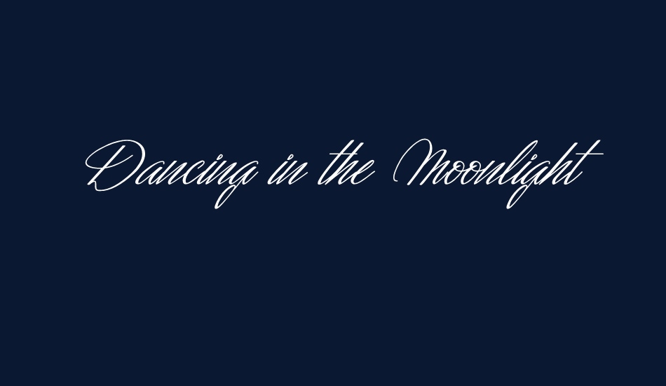 Dancing in the Moonlight font big