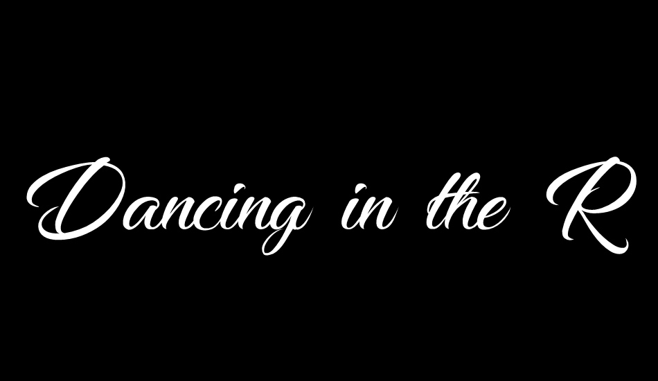 Dancing in the Rainbow font big
